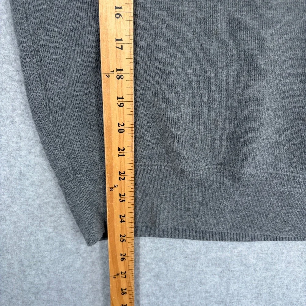 Polo Ralph Lauren Shawl Neck Sweater Mens Medium Gray Vintage Cotton Pullover